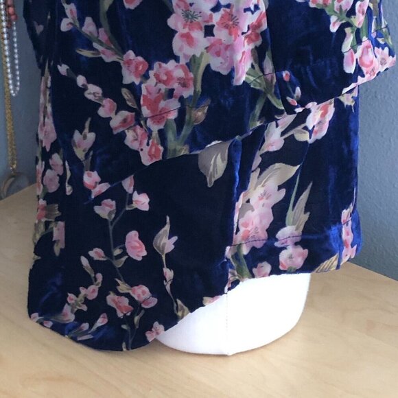 Simply Noelle Floral Velvet Burnout Tank Camisole - Fairy Goth NEW - Picture 10 of 12